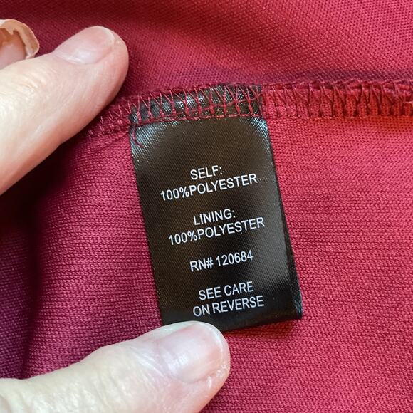 Torrid Dark Red Brushed Plaid Skater Skirt Belted Sleeveless Plus 16 - Picture 5 of 7